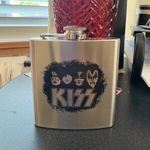 KISS Silver Flask
